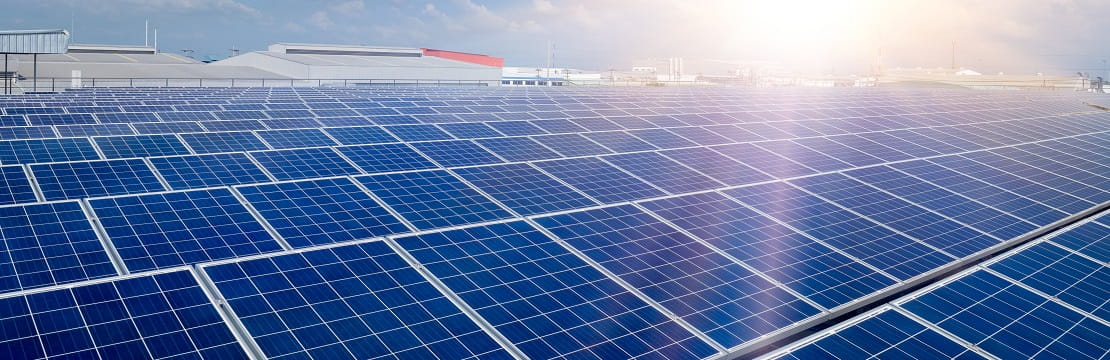 A solar farm